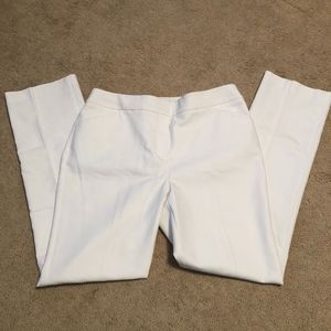 White ankle dress pants